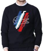 לקוסט-LACSOTE  SWETER MEN DESGIN- BLACK