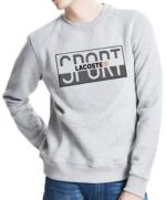 לקוסט-LACSOTE  SWETER MEN DESGIN- GRAY