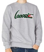 לקוסט-LACSOTE  SWETER MEN DESGIN- GRAY