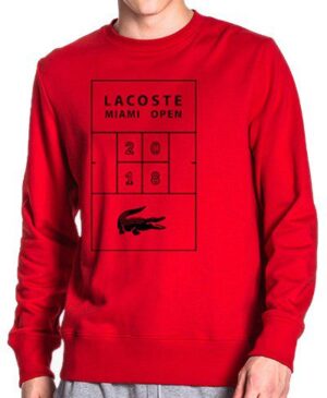 לקוסט-LACSOTE  SWETER MEN DESGIN- RED