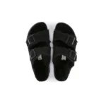 כפכפי בירקנשטוק | Birkenstock Arizona fur All Black