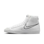 נייק בלייזר גבוהות- NIKE BLAZER MID '77 VINTAGE WHITE BLACK