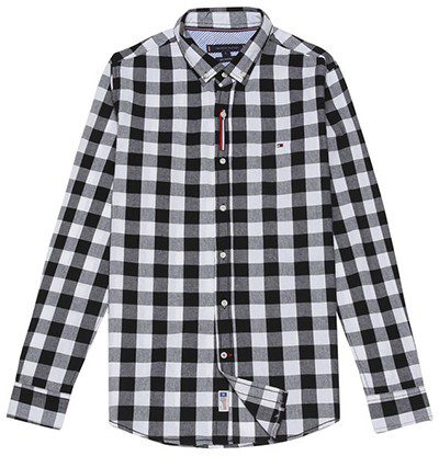 טומי הילפיגר-TOMMY BUTTON MEN'S- BLACK & WHITE