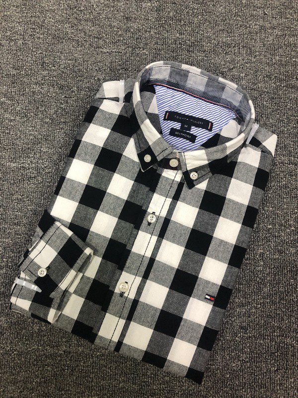 טומי הילפיגר-TOMMY BUTTON MEN'S- BLACK & WHITE