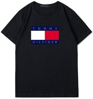 טומי הילפיגר-TOMMY TSHIRT MEN'S - BLACK