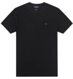 טומי הילפיגר-TOMMY TSHIRT MEN'S - BLACK