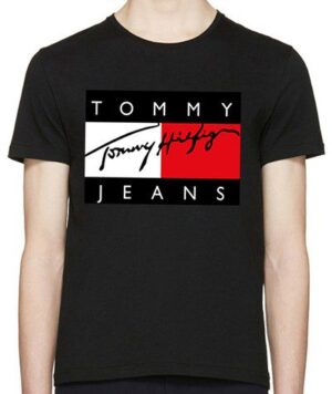 טומי הילפיגר-TOMMY TSHIRT MEN'S - BLACK