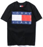 טומי הילפיגר-TOMMY TSHIRT MEN'S - BLACK