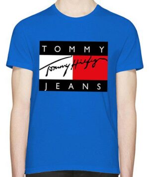 טומי הילפיגר-TOMMY TSHIRT MEN'S - BLUE