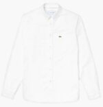 לקוסט-LACOSTE LONG MEN SHIRT - WHITE