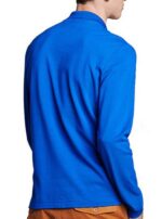 לקוסט-LACSOTE TSHIRT MEN POLO LONG - Blue