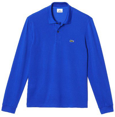 לקוסט-LACSOTE TSHIRT MEN POLO LONG - Blue