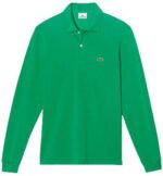 לקוסט-LACSOTE TSHIRT MEN POLO LONG - Jade Green
