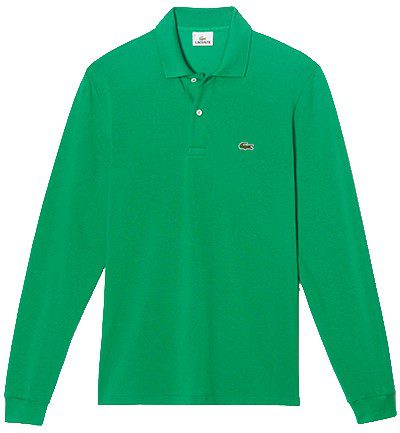 לקוסט-LACSOTE TSHIRT MEN POLO LONG - Jade Green