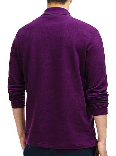 לקוסט-LACSOTE TSHIRT MEN POLO LONG - Palatinate Purple
