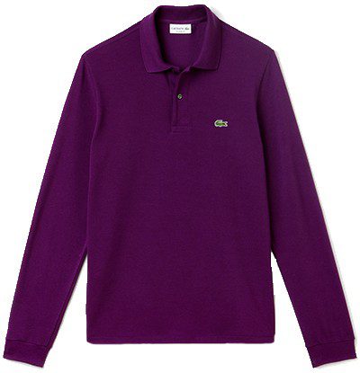לקוסט-LACSOTE TSHIRT MEN POLO LONG - Palatinate Purple