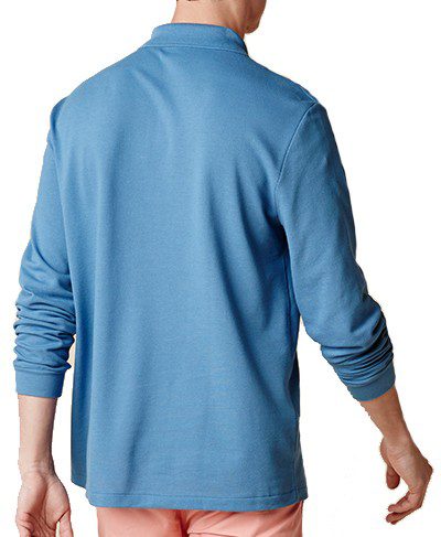 לקוסט-LACSOTE TSHIRT MEN POLO LONG - Seagull