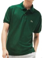 לקוסט-LACSOTE TSHIRT MEN'S POLO SHORT - Burnham Green
