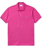 לקוסט-LACSOTE TSHIRT MEN'S POLO SHORT - Dark Pink