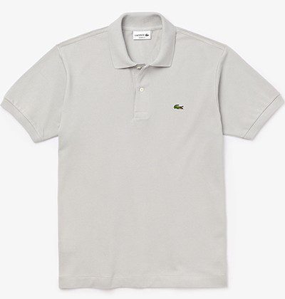 לקוסט-LACSOTE TSHIRT MEN'S POLO SHORT - Gray