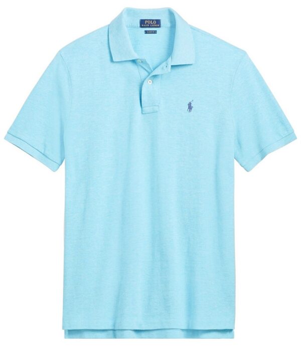ראלף לורן-RALPH LAUREN POLO TSHIRT MEN'S SHORT DESGIN - Blizzard Blue